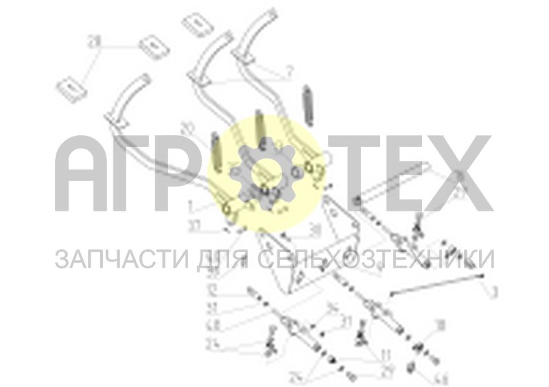 Блок педалей (РСМ-100.26.14.100) (№20 на схеме)